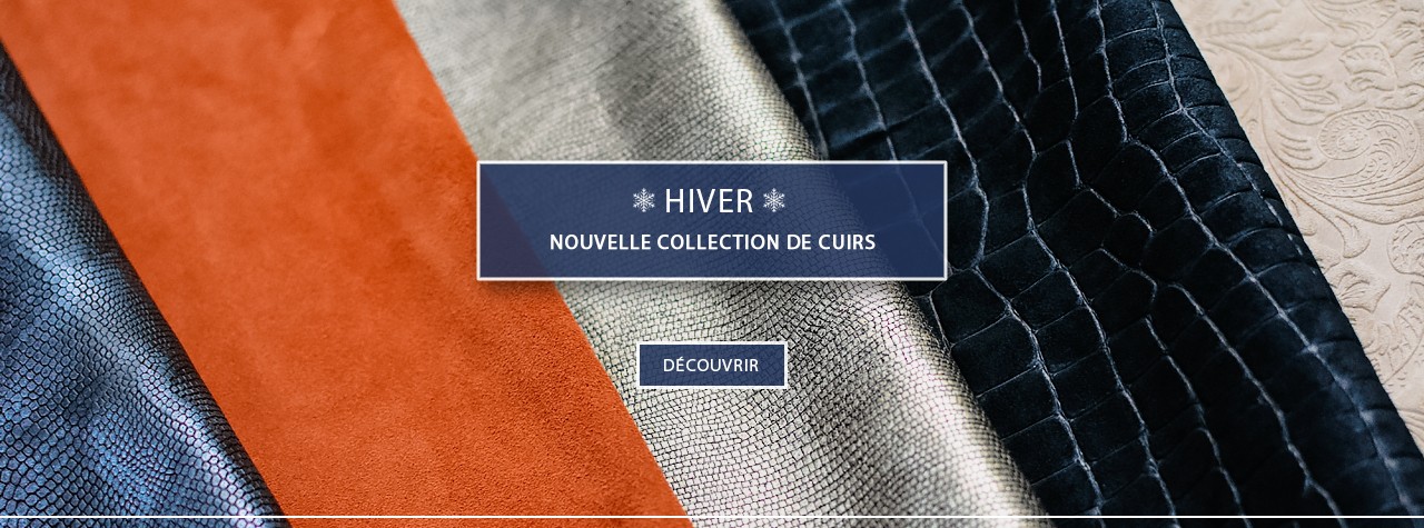 Nouvelles collection cuirs recyclés - Hiver 2022-2023 - Cuir en Stock